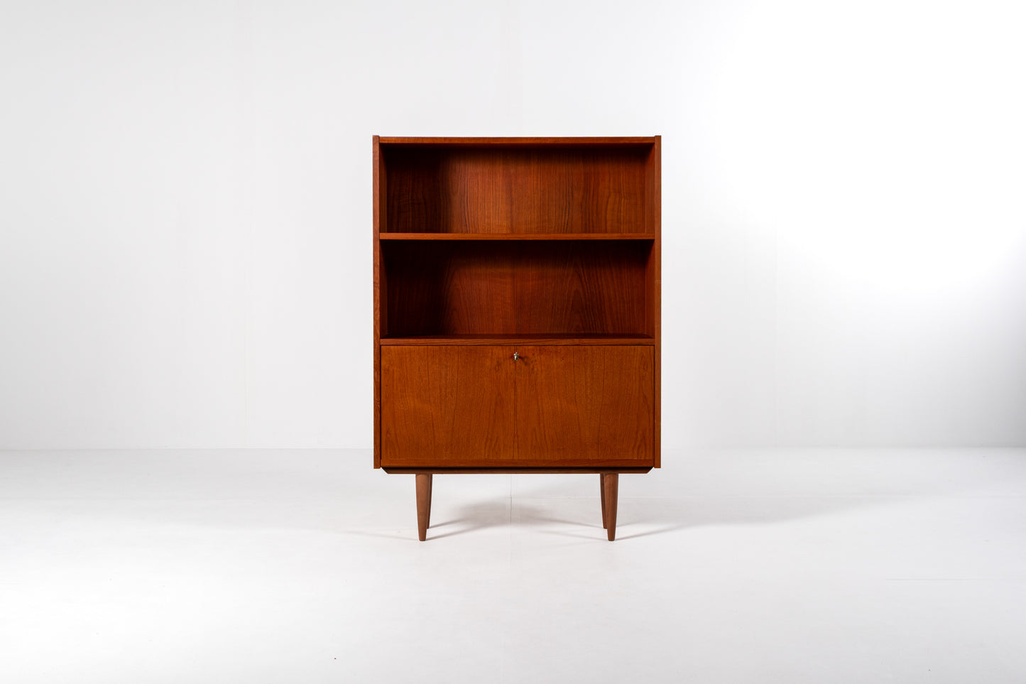 Danish teak bookcase Sejling Skabe 1960s front view