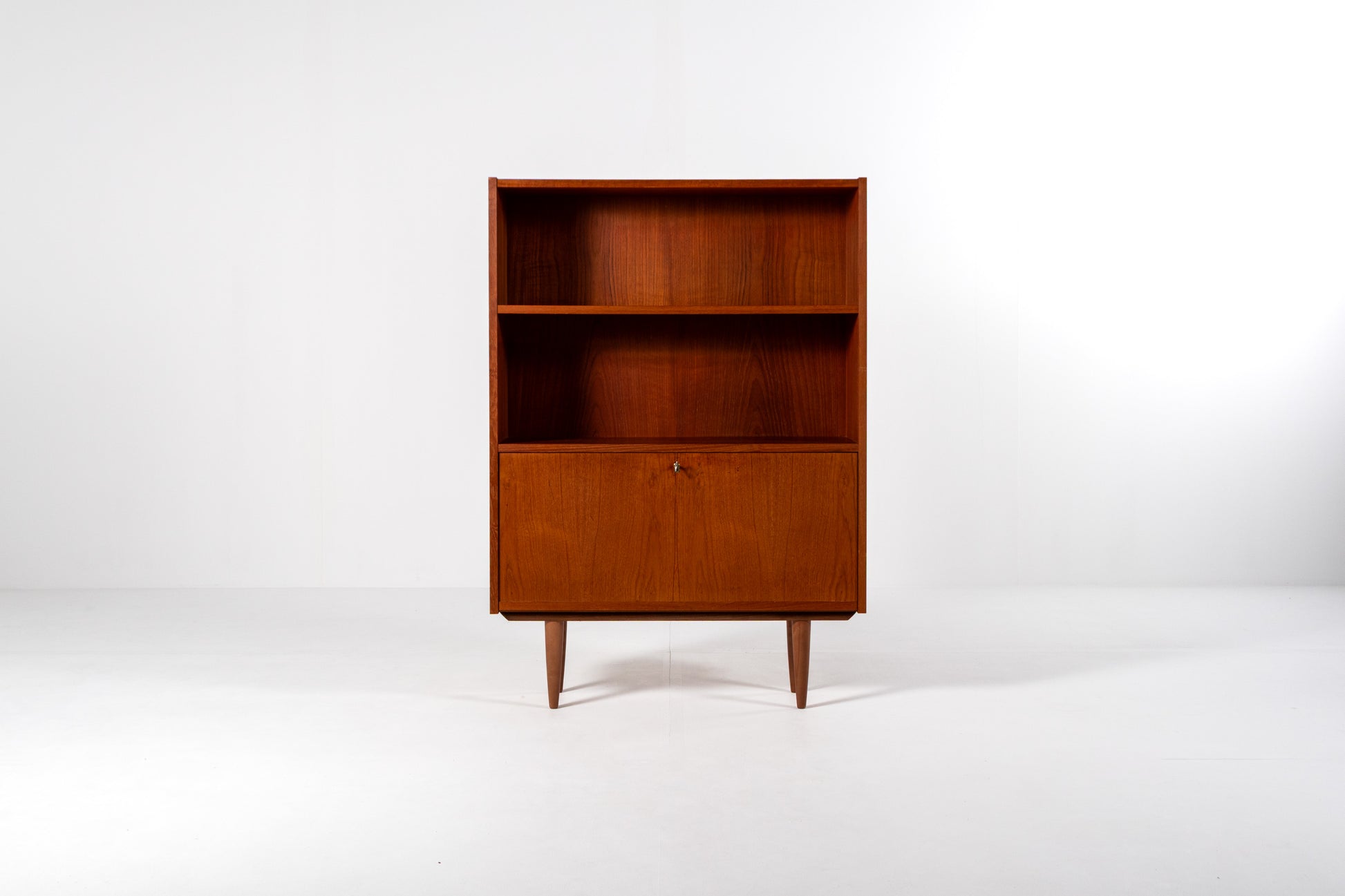 Danish teak bookcase Sejling Skabe 1960s front view
