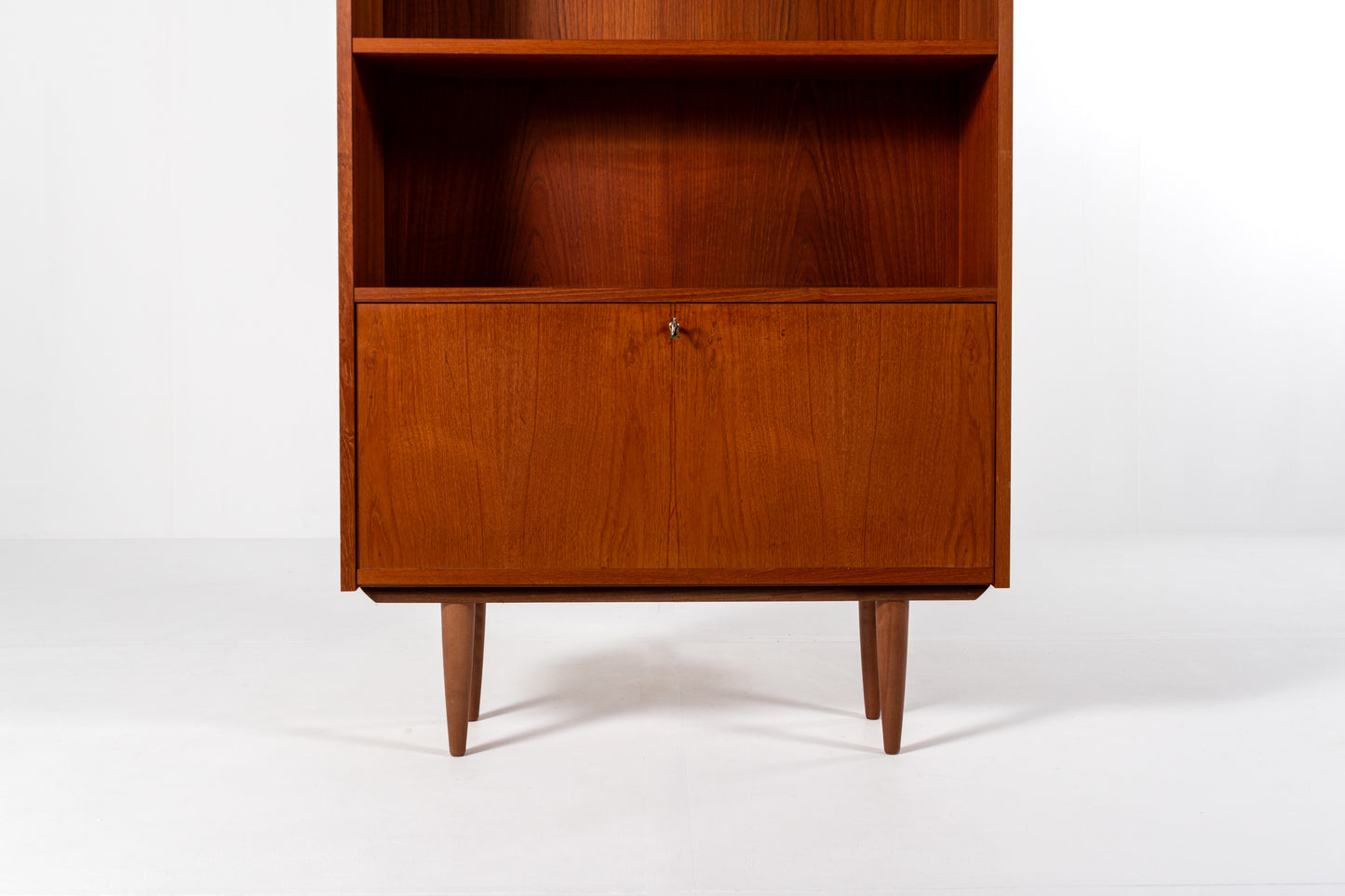 Mid century teak cabinet drop down door