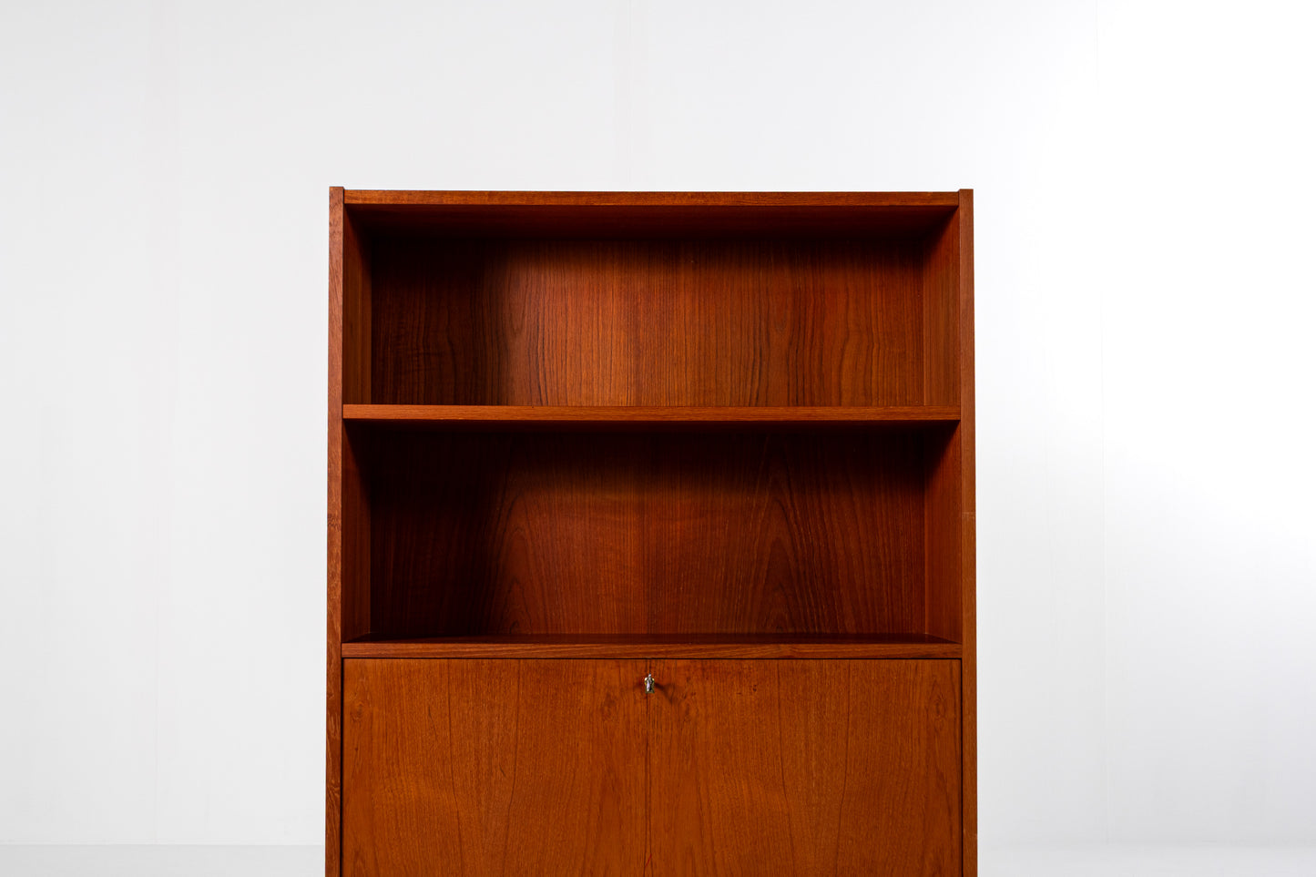 Scandinavian bookcase bar cabinet compartments