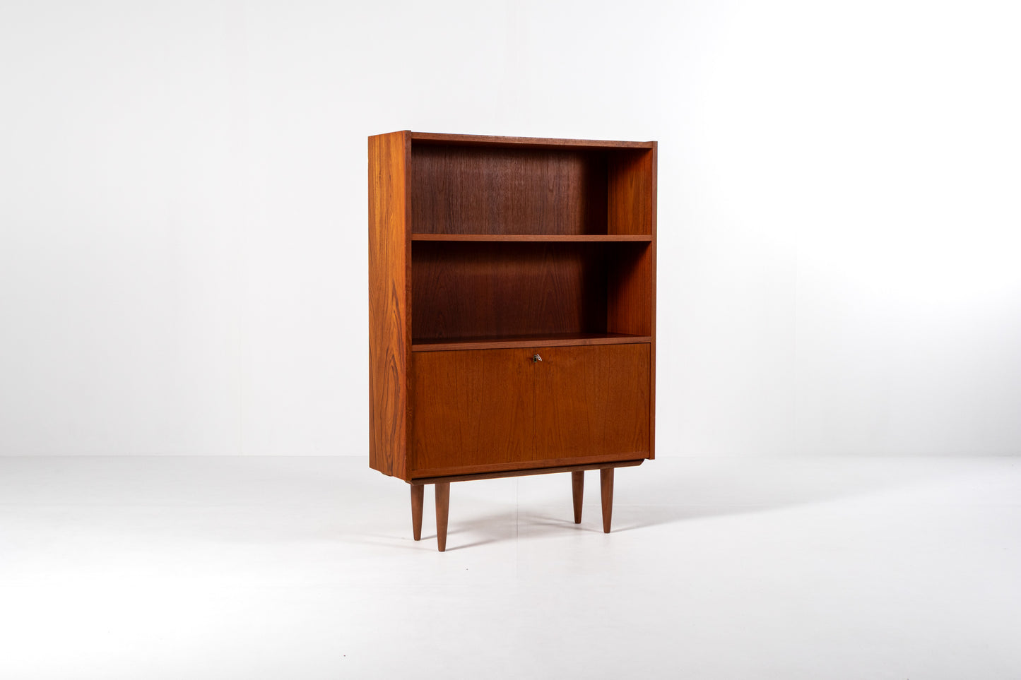 Danish teak bookcase Sejling Skabe 1960s front view