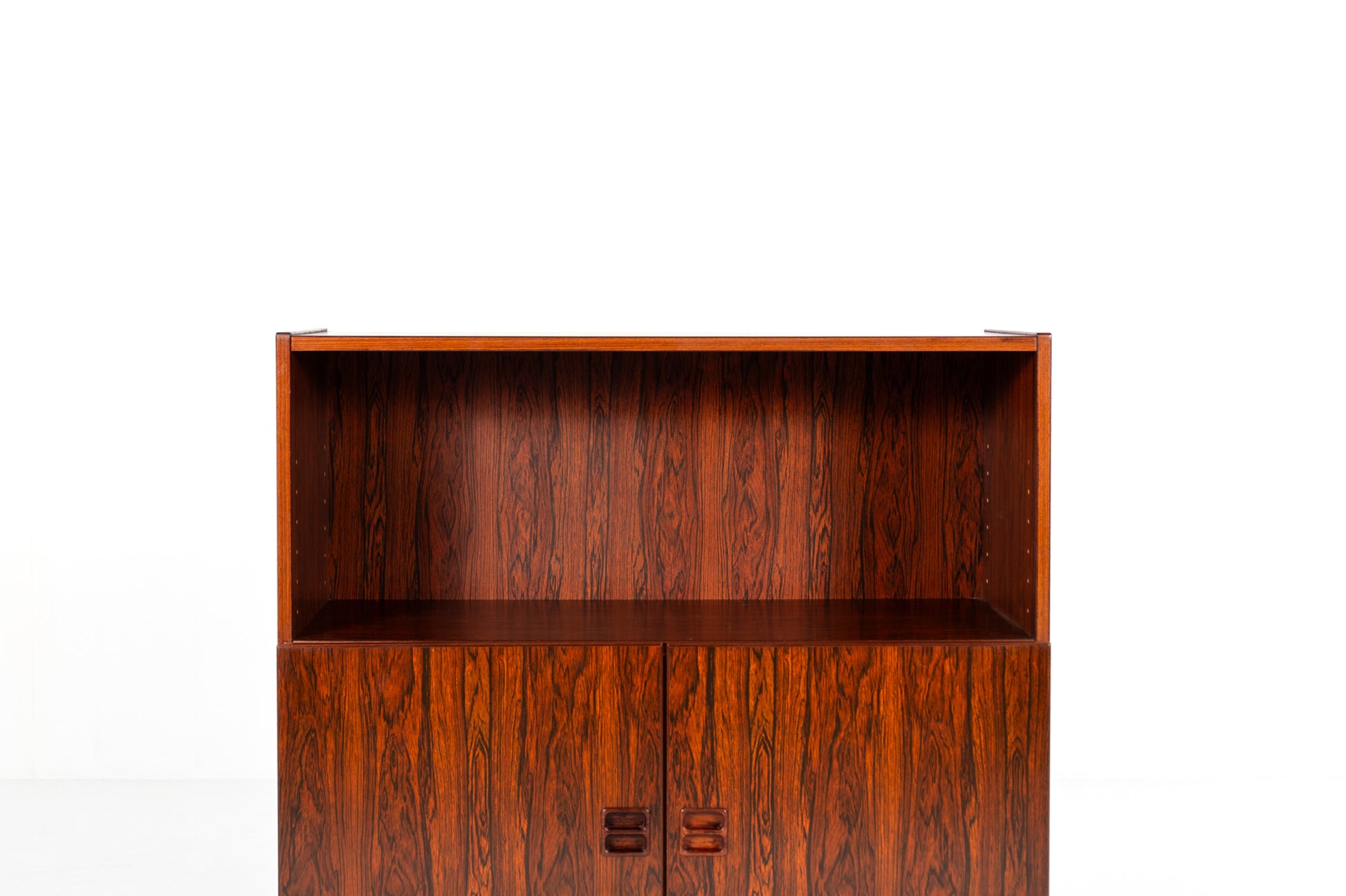 Mid century rosewood cabinet open shelf