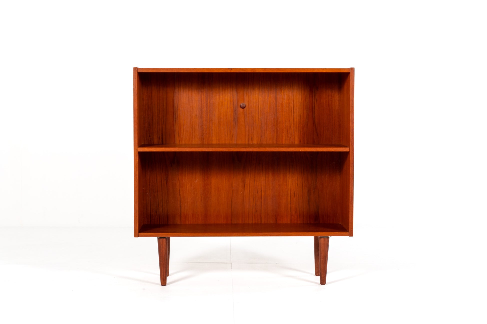 Mid century teak bookshelf minimalist design