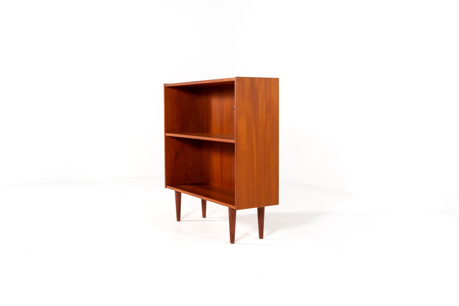 Vintage Danish bookcase side view