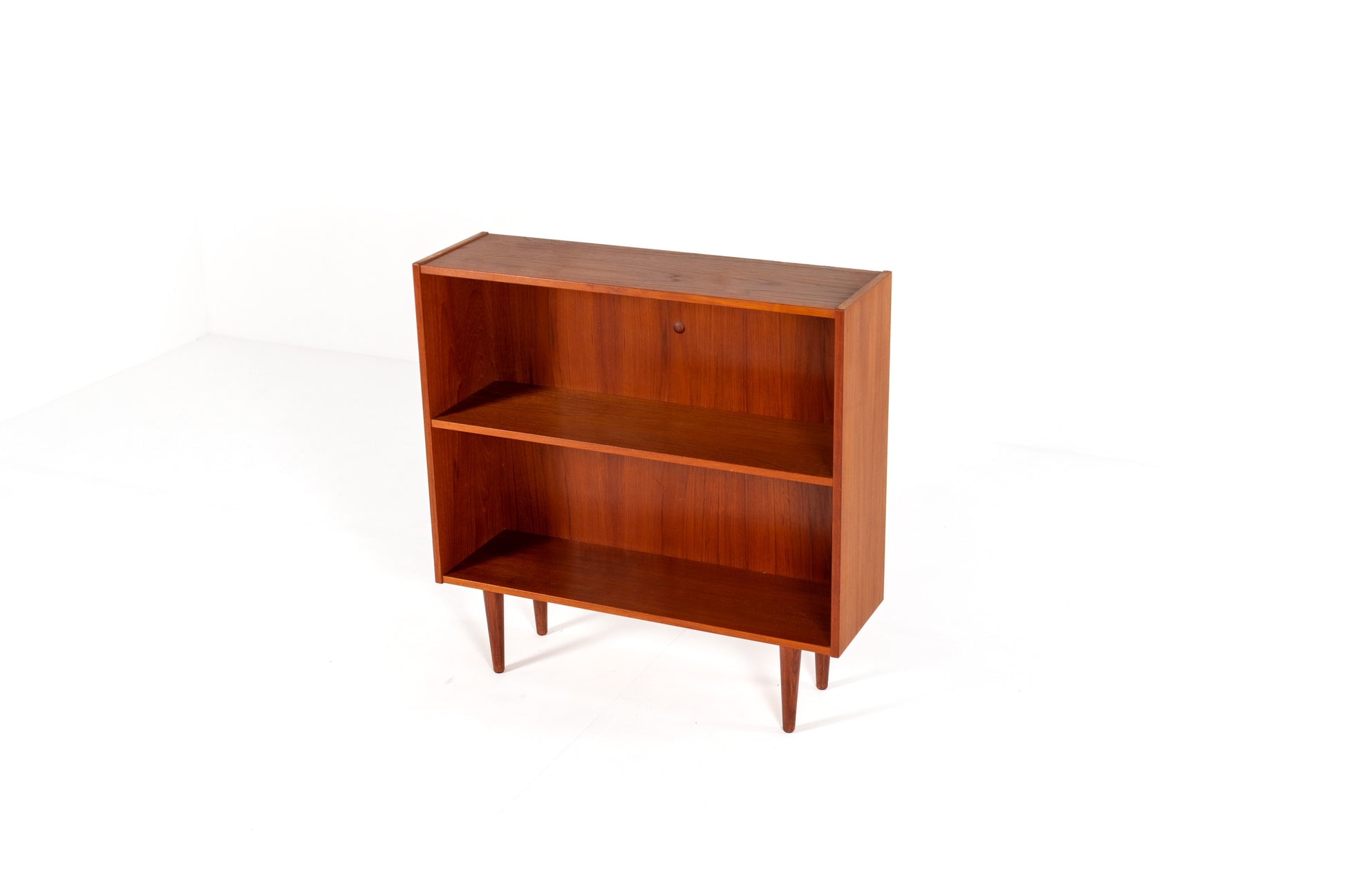Vintage Danish bookcase side view