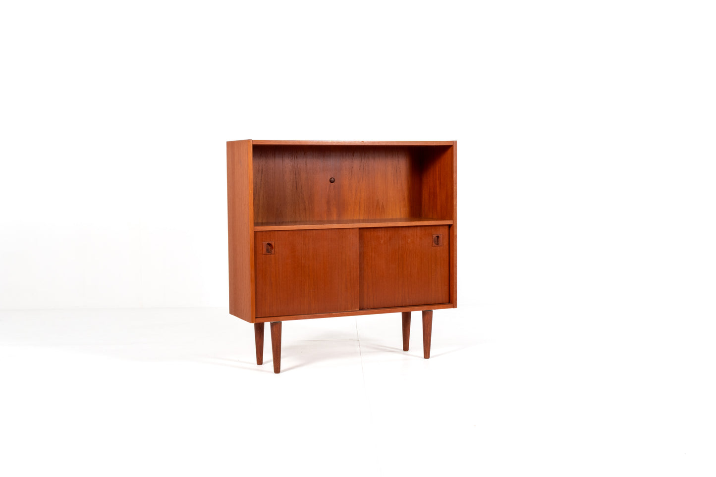 Vintage teak cabinet side view