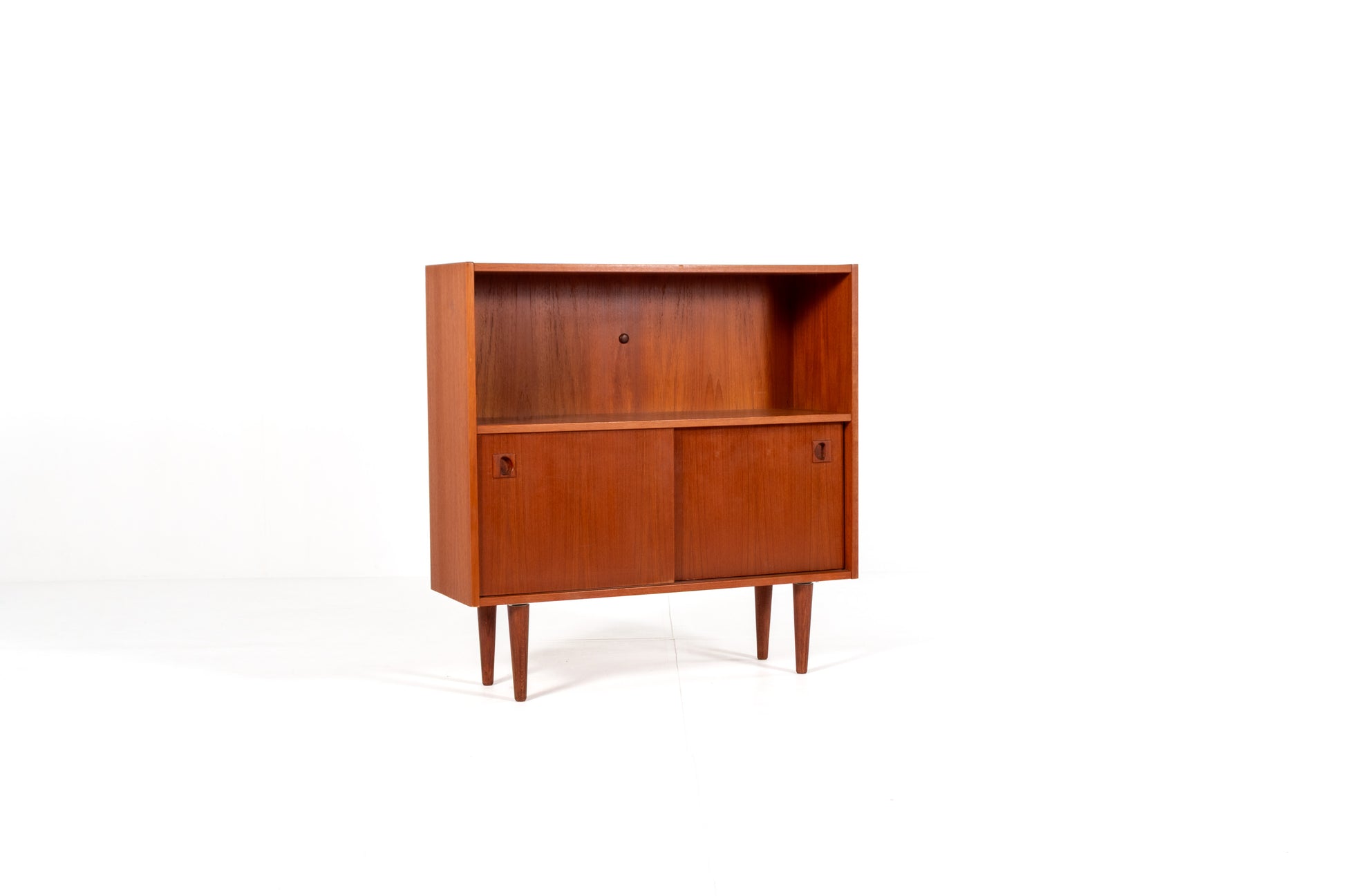 Vintage teak cabinet side view