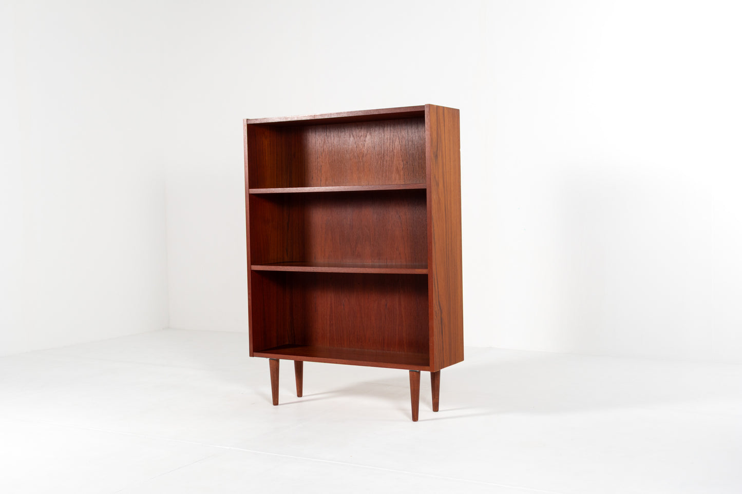 Vintage Danish bookcase side view
