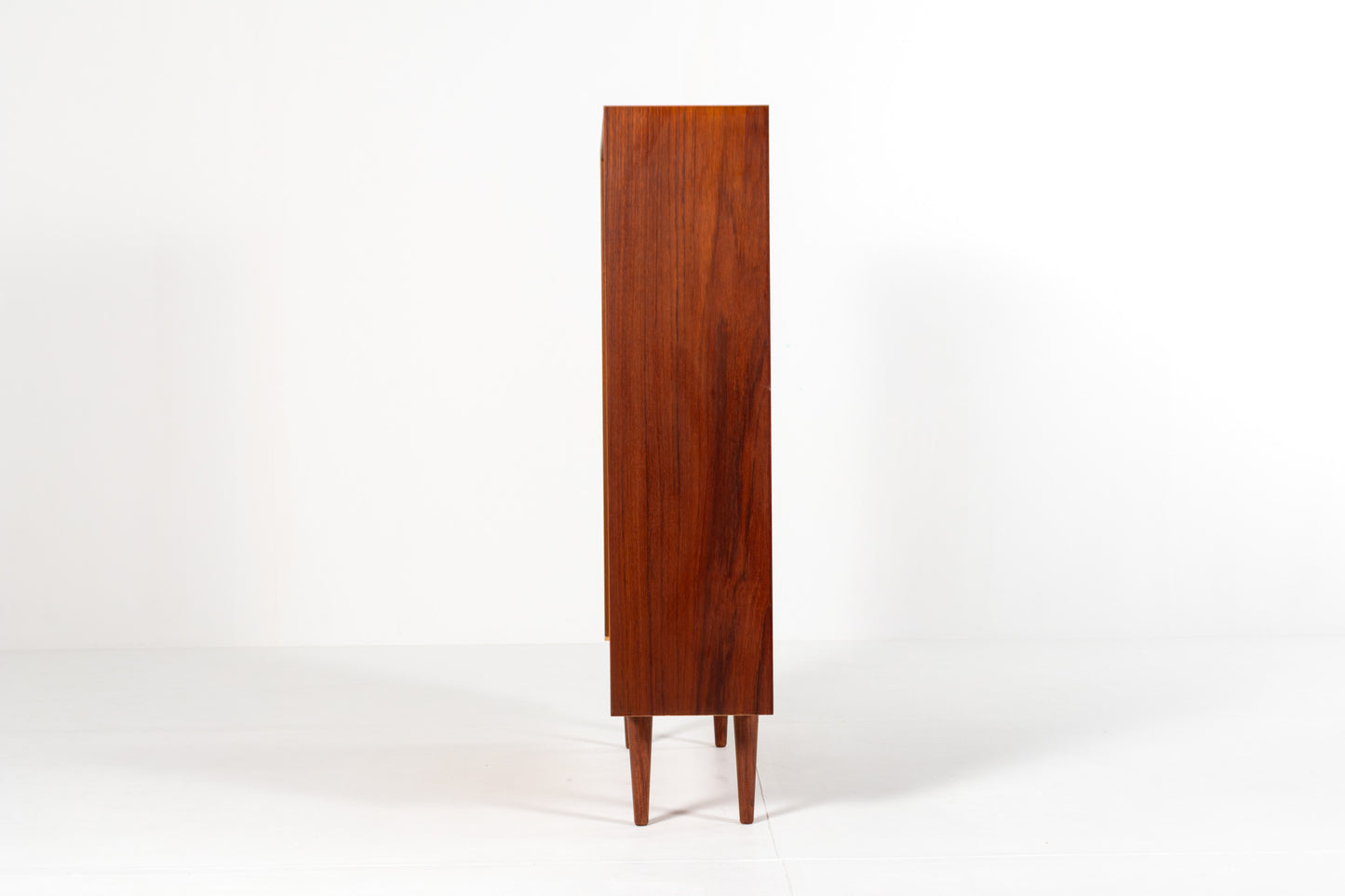 Vintage Danish bookcase side view