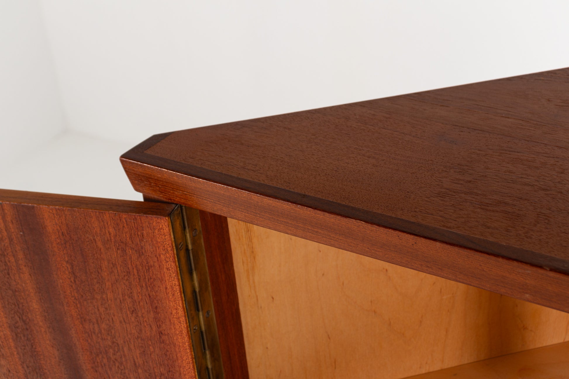 Teak wood grain detail cabinet