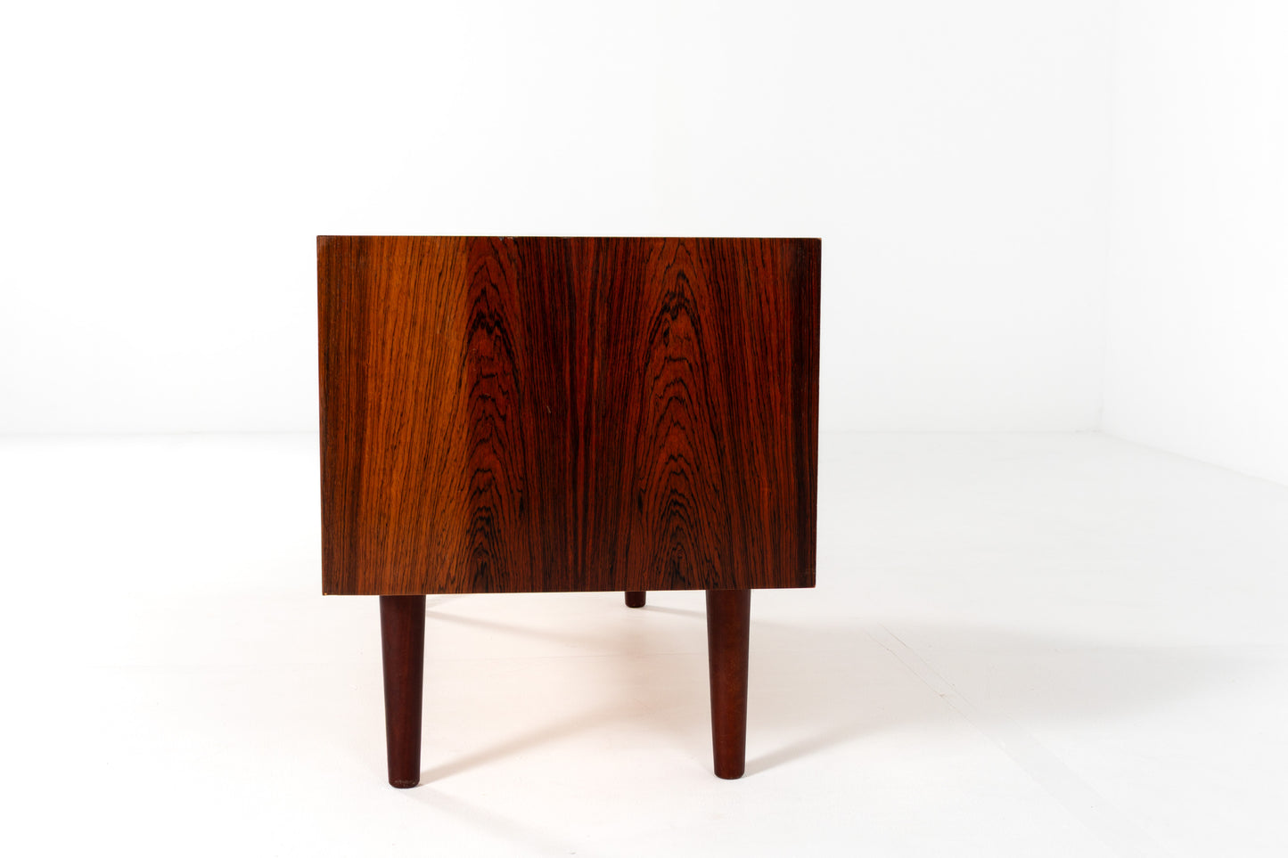 Vintage Danish rosewood cabinet side view
