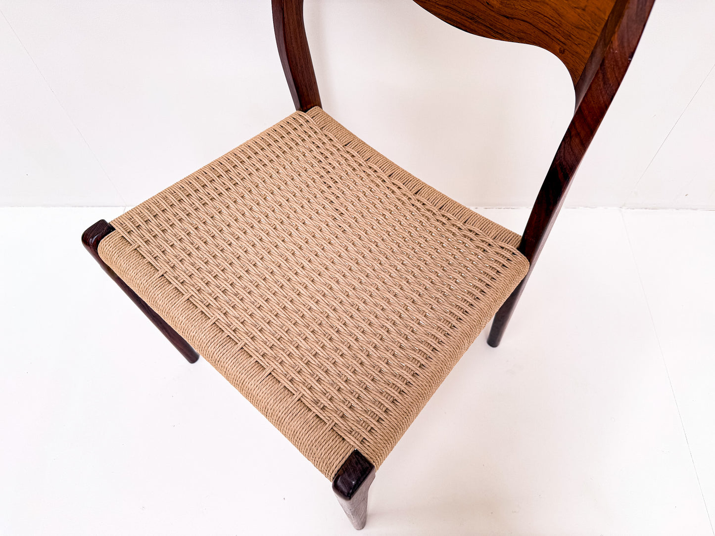 Set of 7 Niels Møller Model 71 Rosewood Dining Chairs, Denmark 1960s
