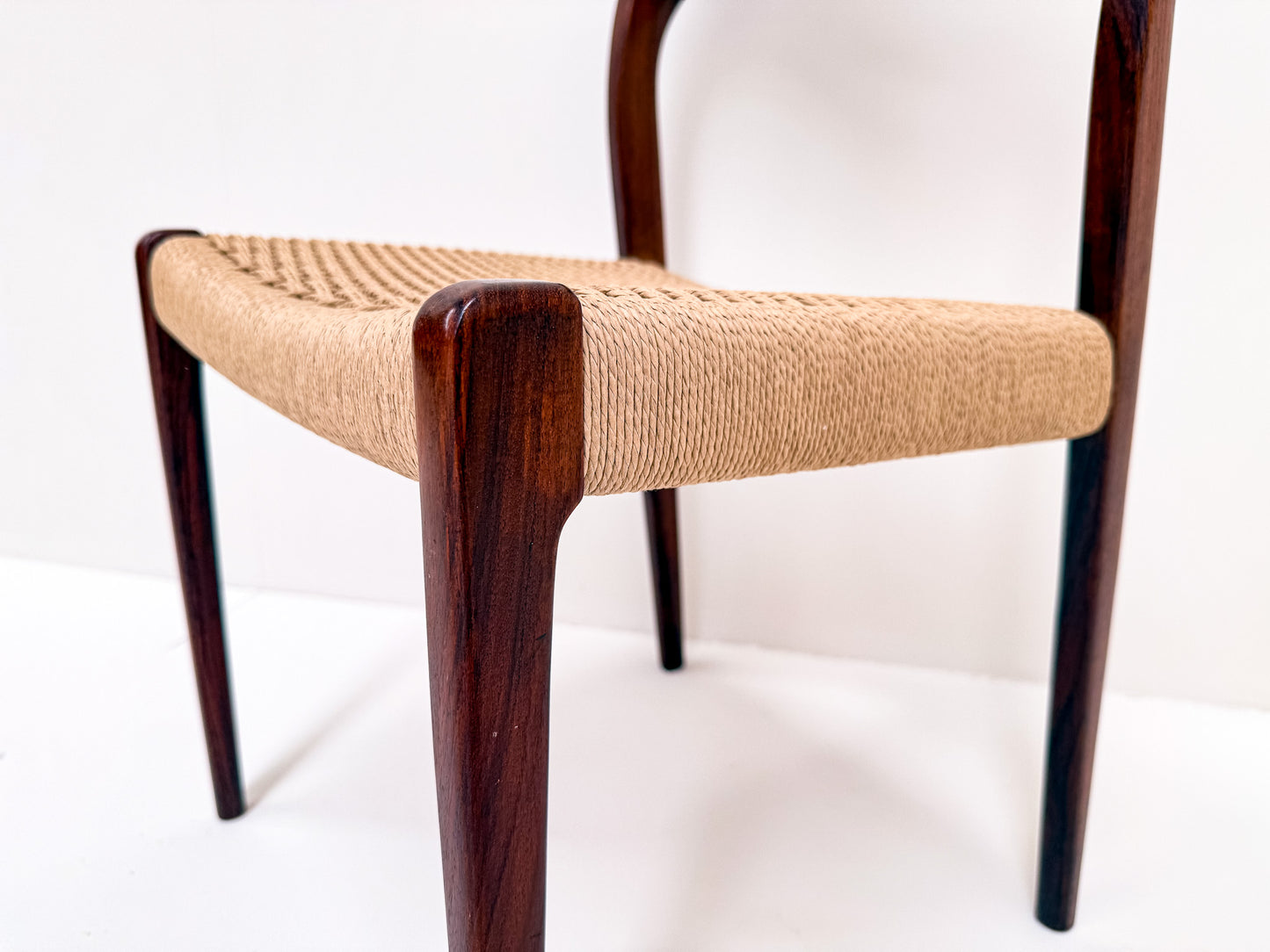 Set of 7 Niels Møller Model 71 Rosewood Dining Chairs, Denmark 1960s