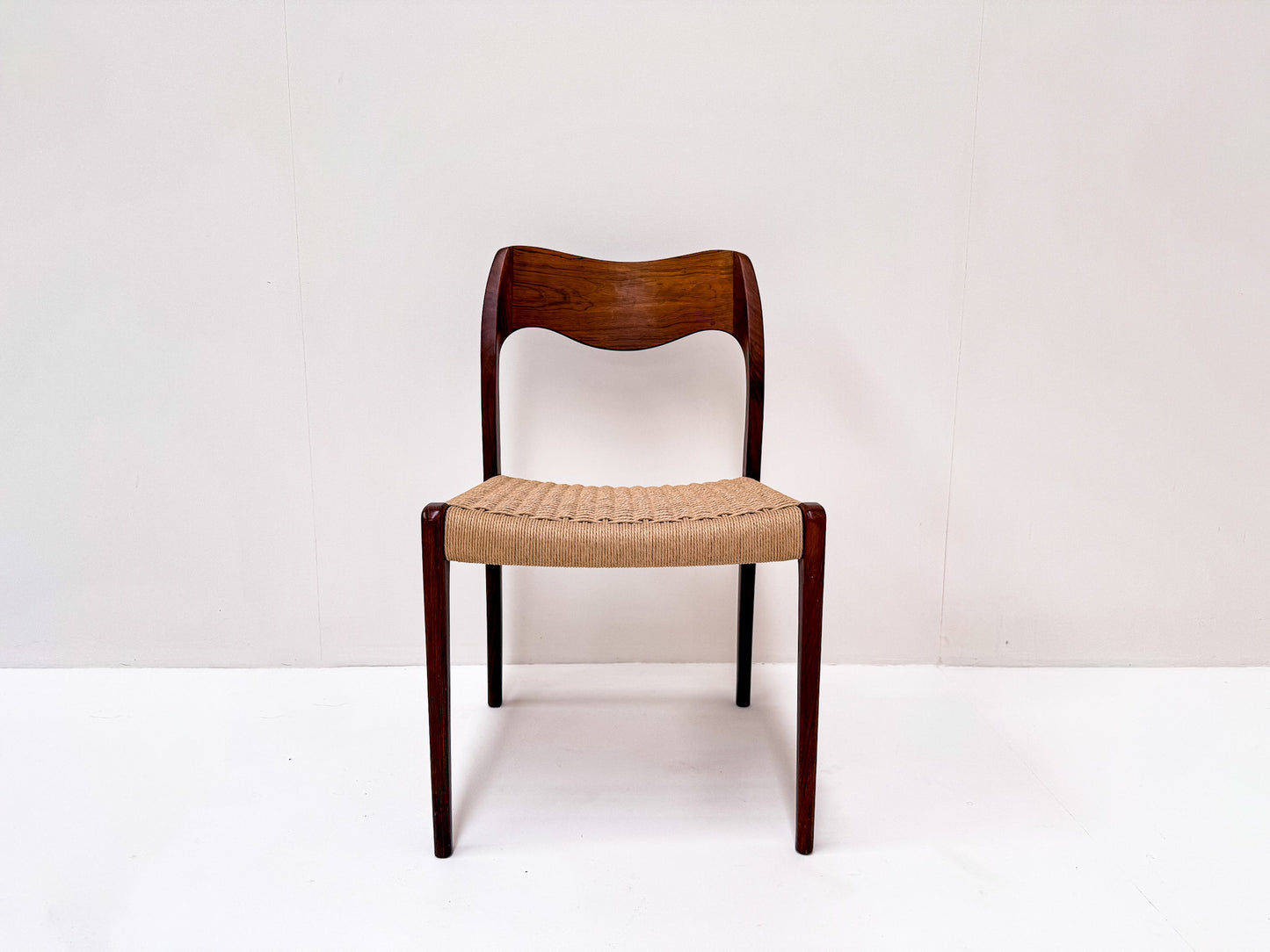 Set of 7 Niels Møller Model 71 Rosewood Dining Chairs, Denmark 1960s