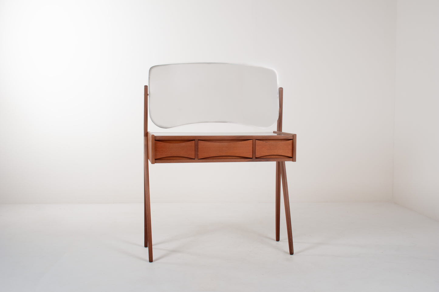 Mid-century modern teak dressing table with mirror Denmark