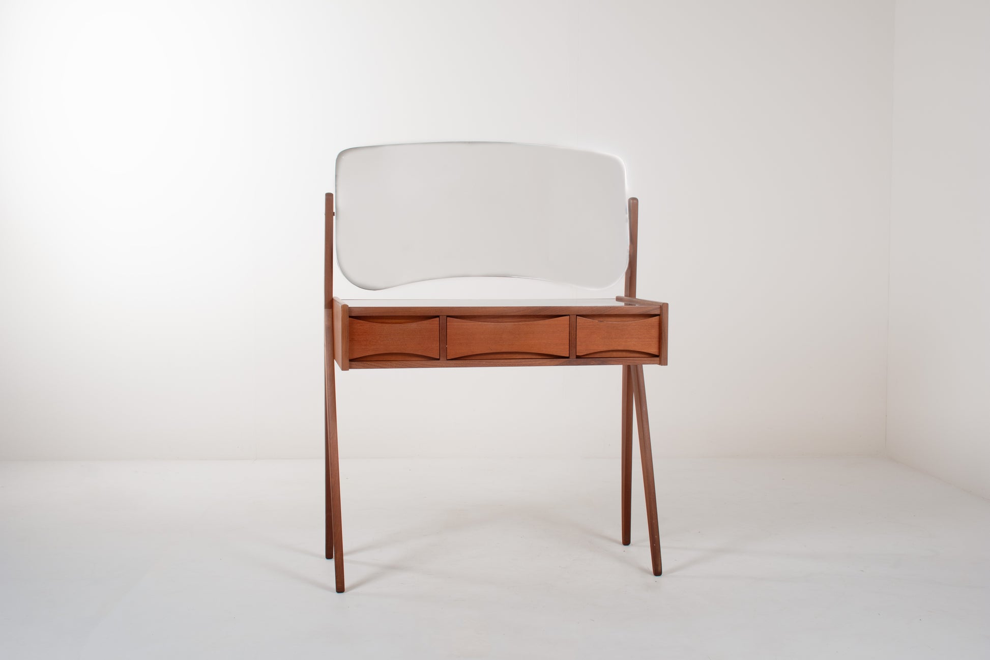 Mid-century modern teak dressing table with mirror Denmark
