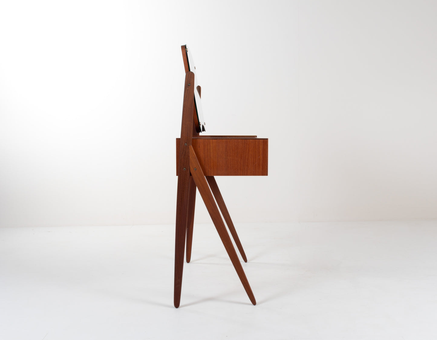 Scandinavian modern teak dressing table vintage 1960s