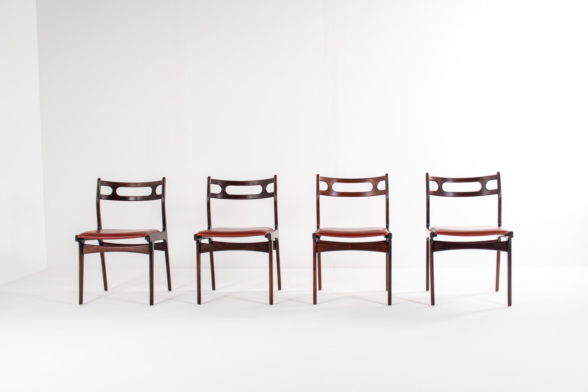 Set of 4 Johannes Andersen Model 138 Rosewood Dining Chairs, Denmark, 1960s