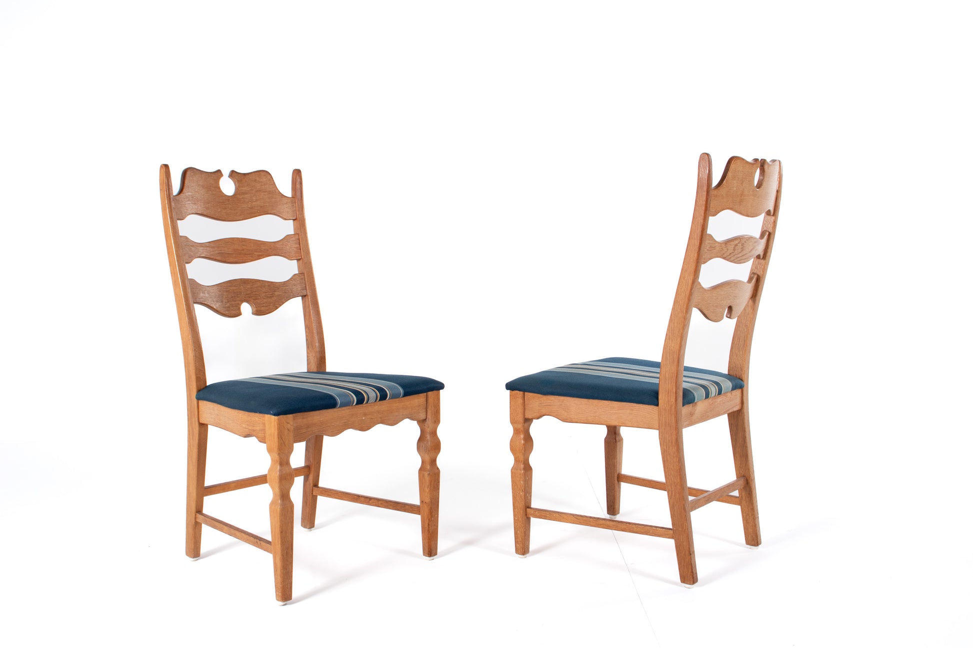 Danish mid-century dining chairs by Henning Kjærnulf