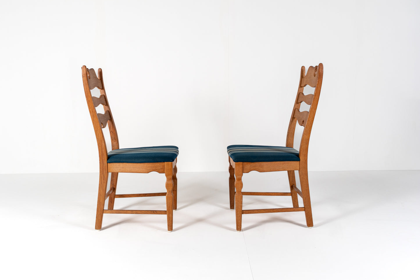Set of 6 Danish Razorblade Dining Chairs by Henning Kjærnulf, 1970s
