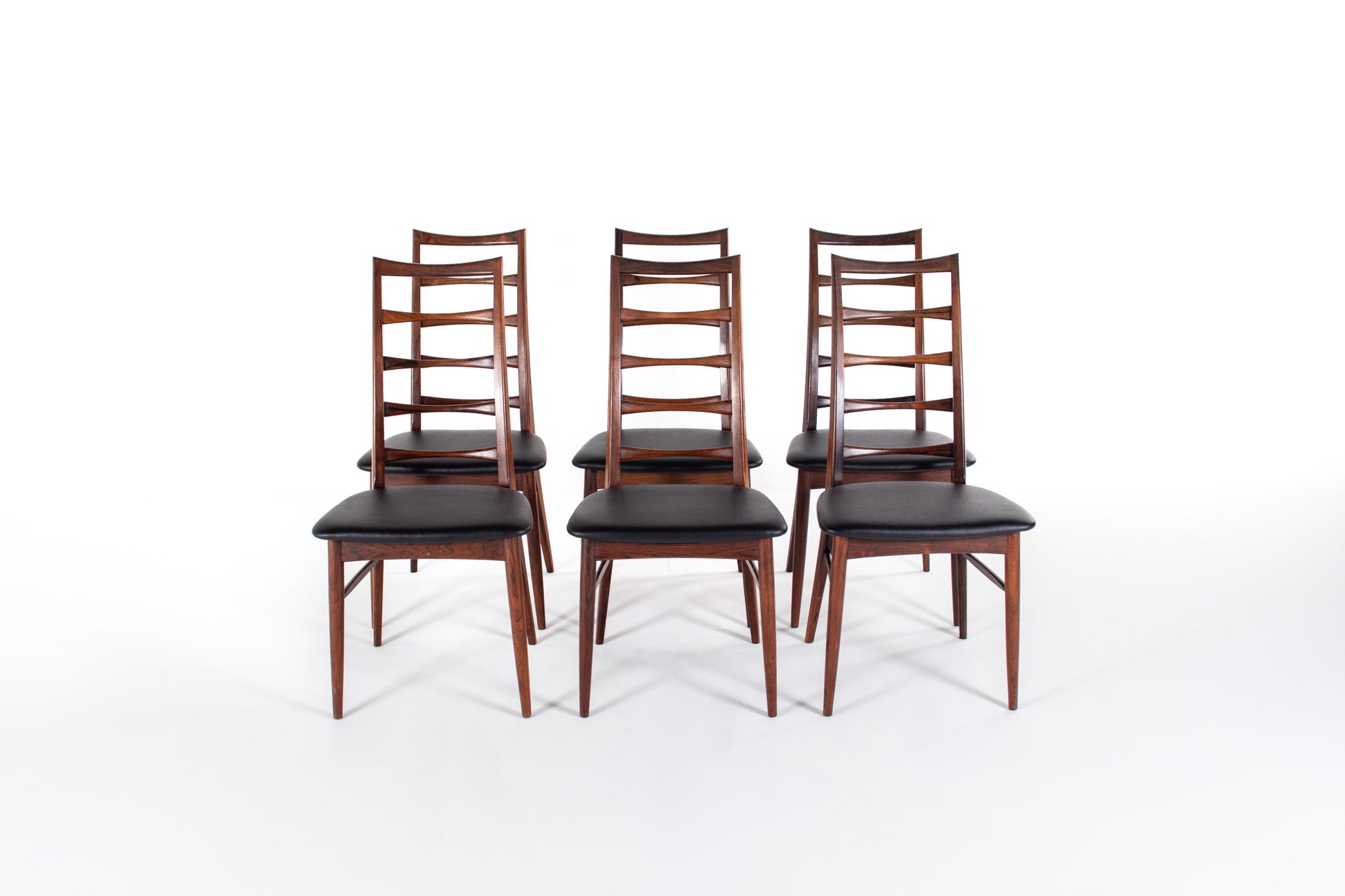 Vintage Danish Lis dining chair by Niels Koefoed with ladder-back design