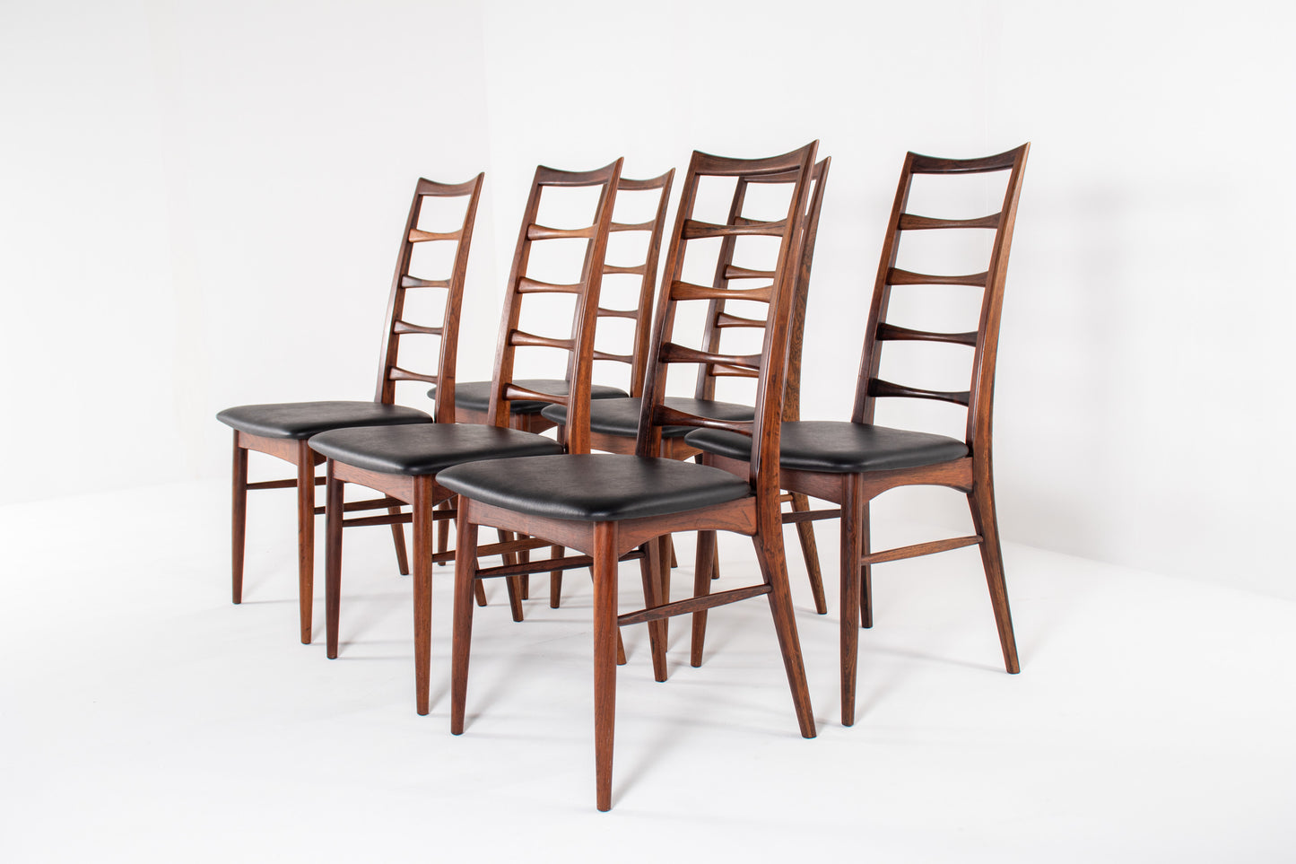 Mid-century rosewood dining chairs by Hornslet Møbelfabrik, set of six