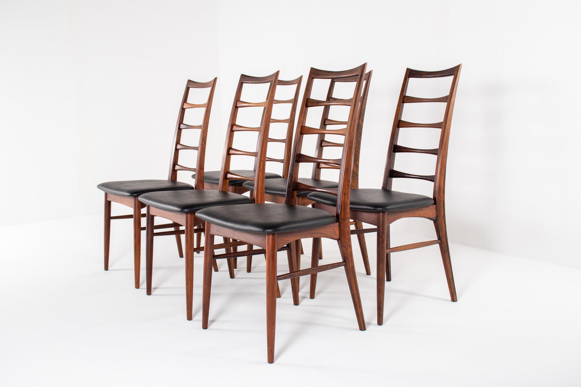 Mid-century rosewood dining chairs by Hornslet Møbelfabrik, set of six