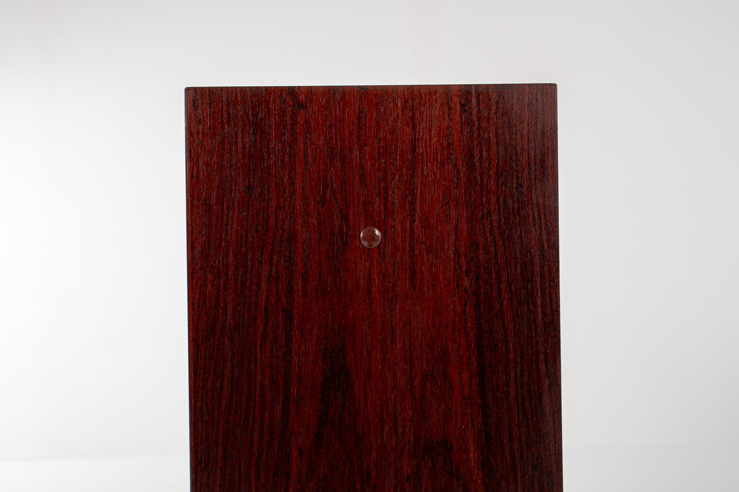 Danish Mid-Century Rosewood Cabinet with Striped Glass Sliding Doors, 1960s