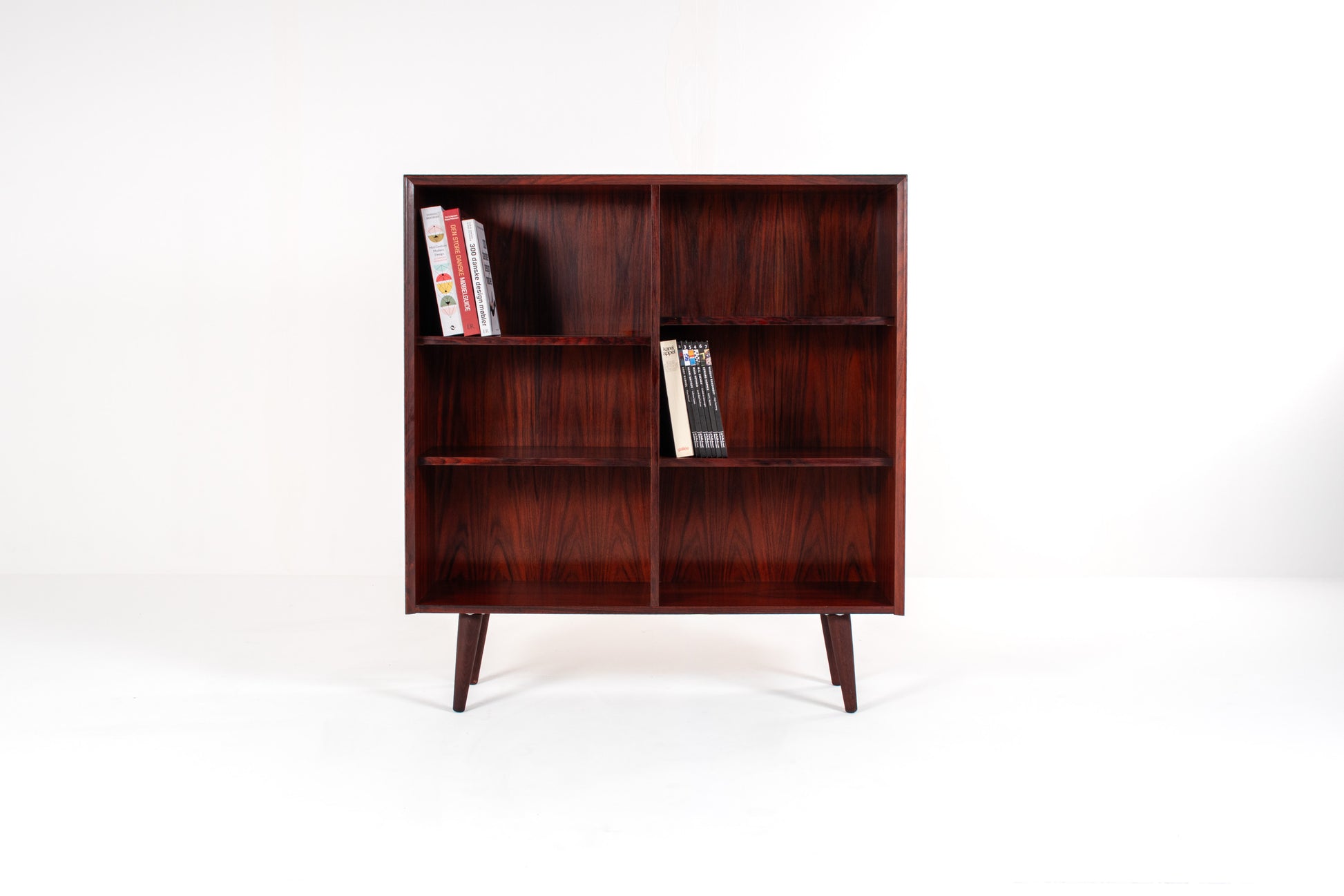Mid-century Danish rosewood bookcase with open shelves, 1960s