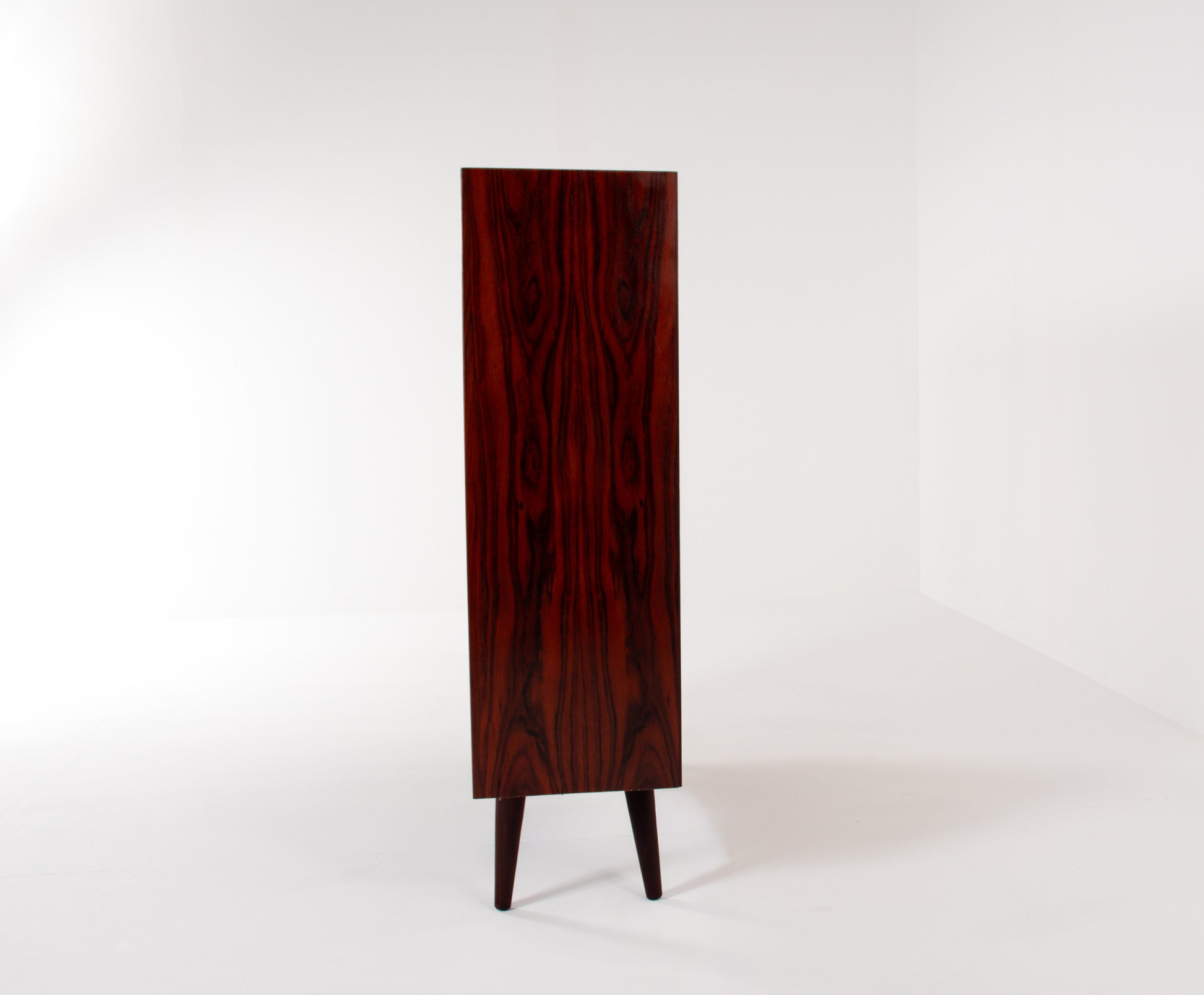 Danish modern rosewood shelving unit, mid-century design