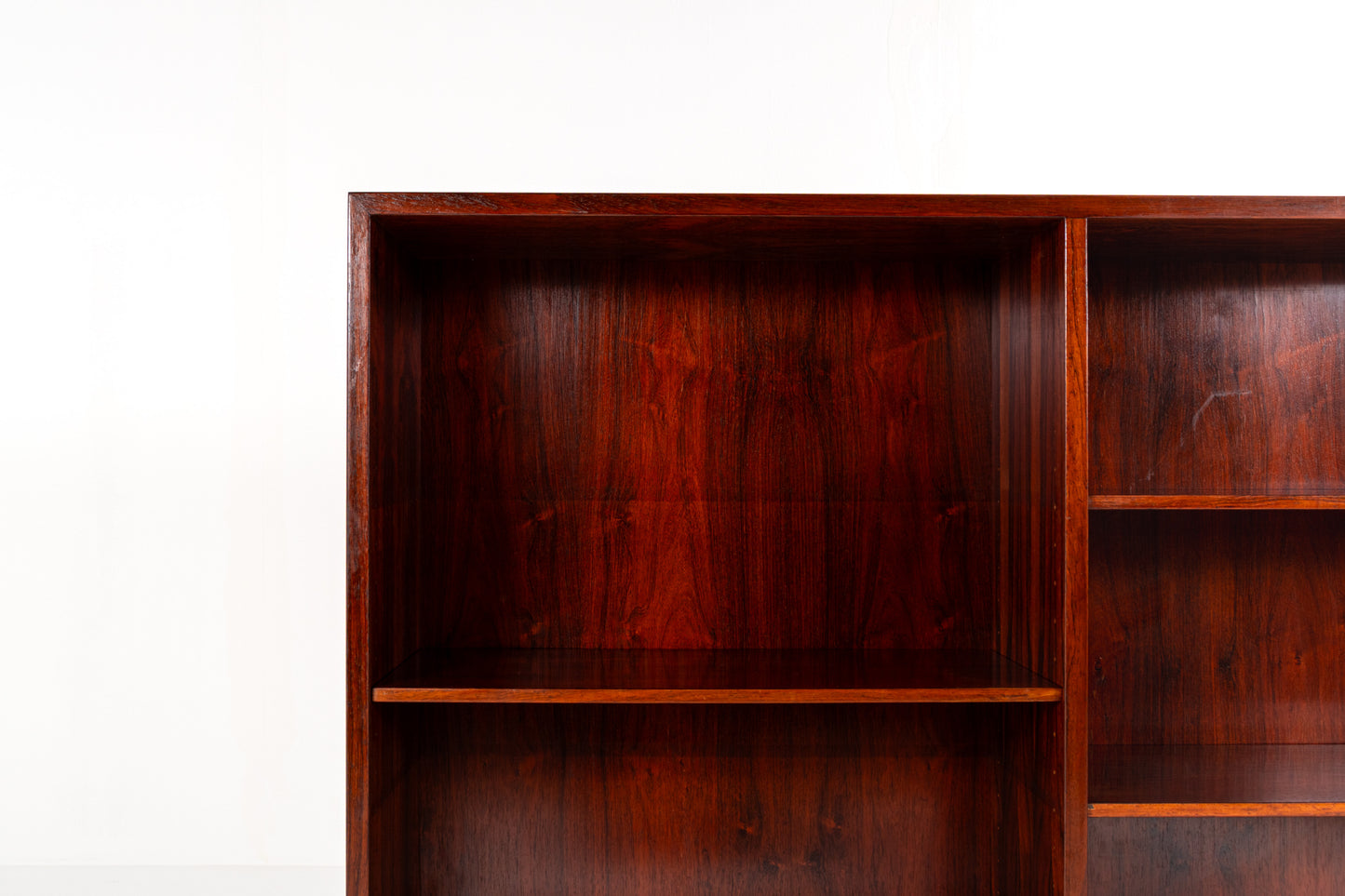 Danish modern rosewood shelving unit, Omann Jun, 1960s