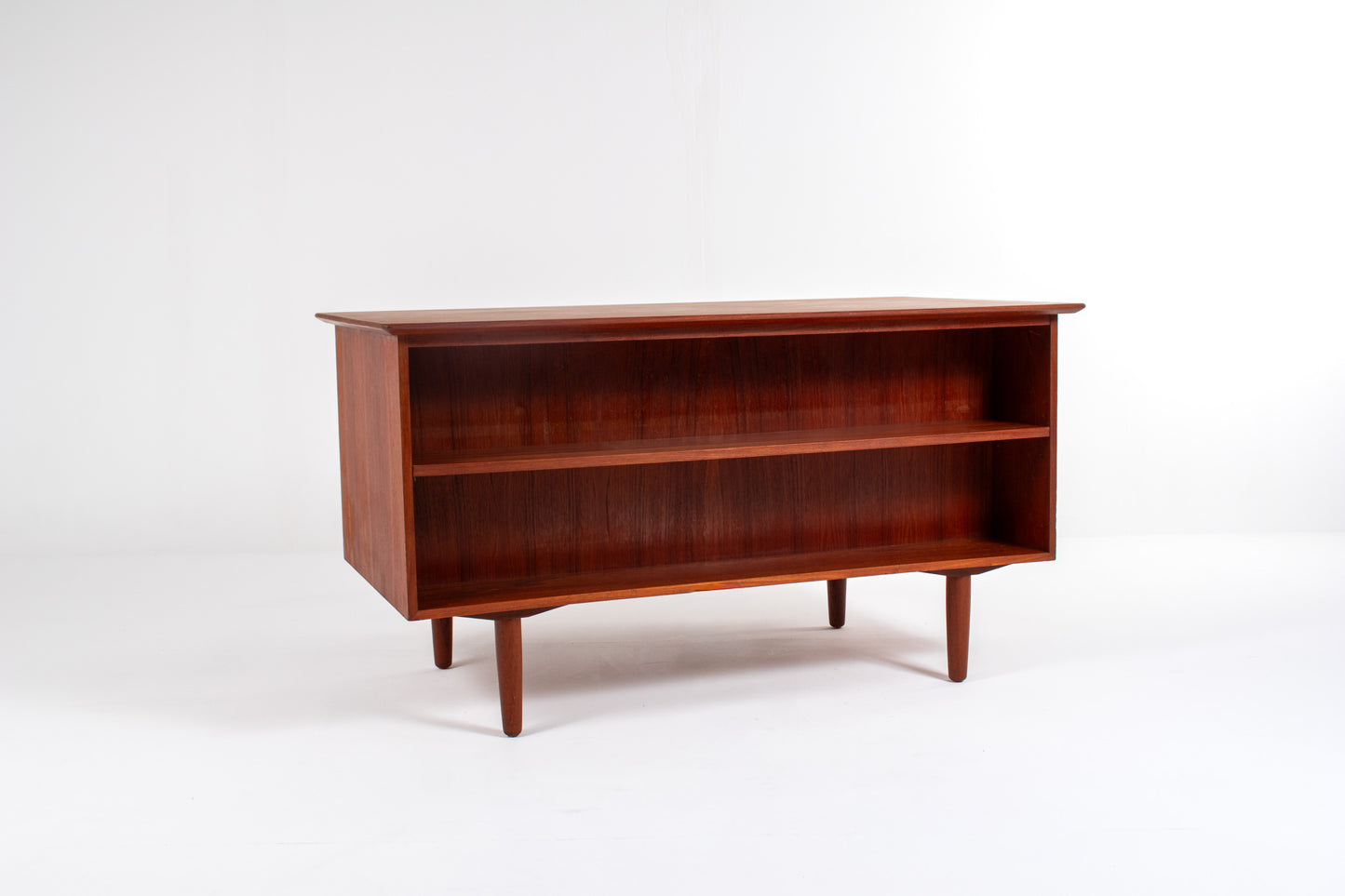 Mid-Century Danish Teak Desk with Bookcase Back, 1960s