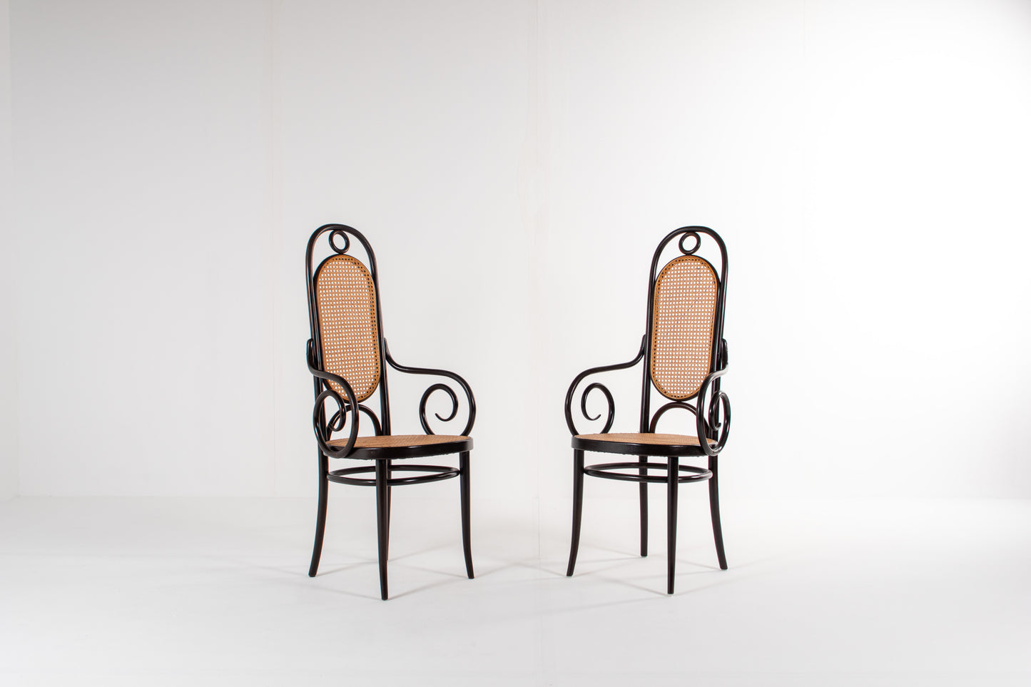 Set of two Thonet bentwood armchairs Model 17