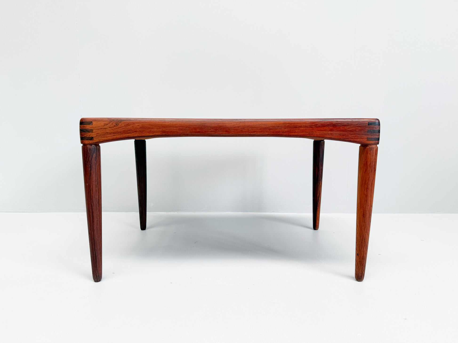Scandinavian mid-century modern rosewood side table