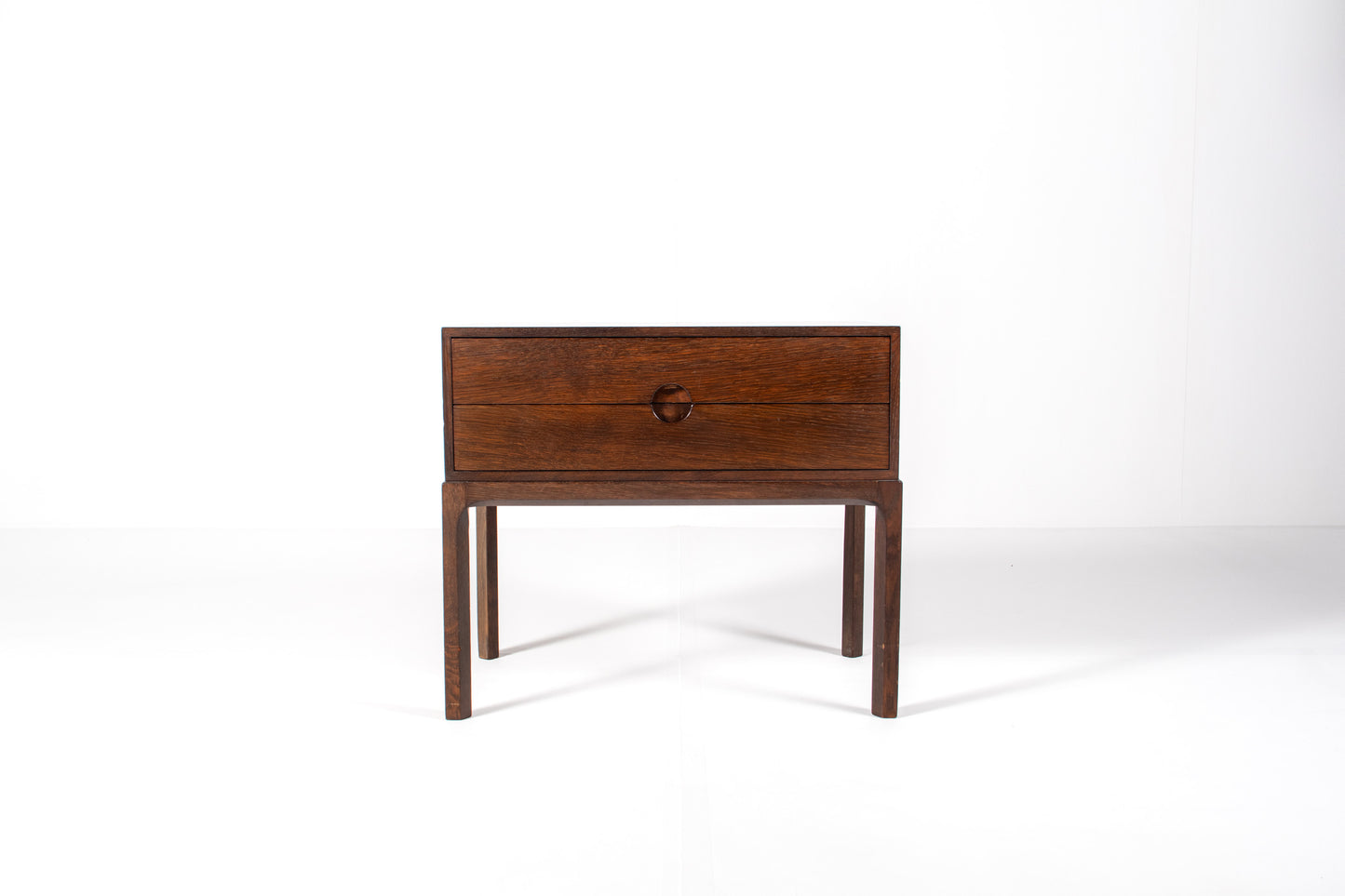 Aksel Kjersgaard Model 384 oak console table with two drawers