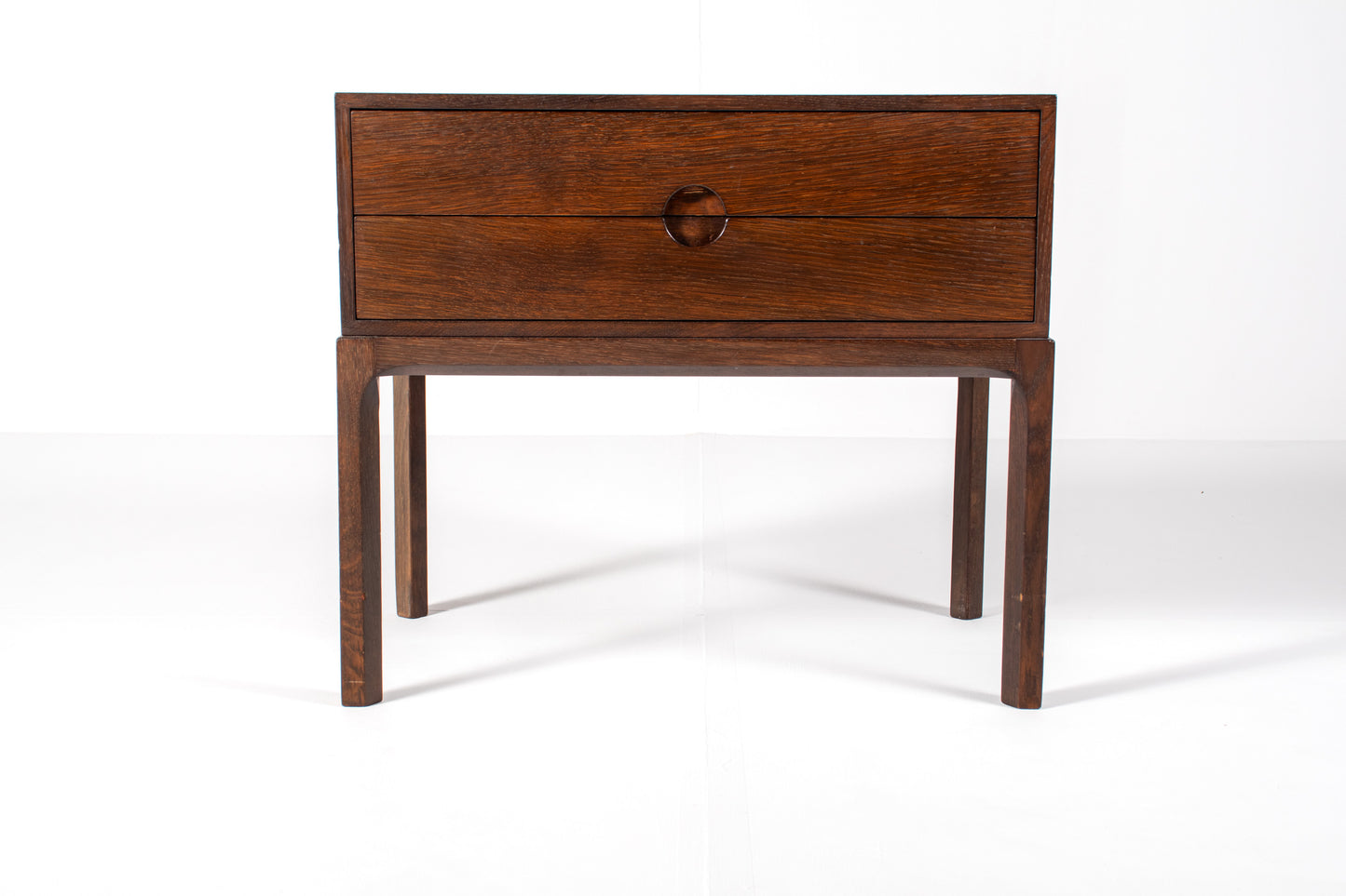 Aksel Kjersgaard Model 384 oak console table with two drawers
