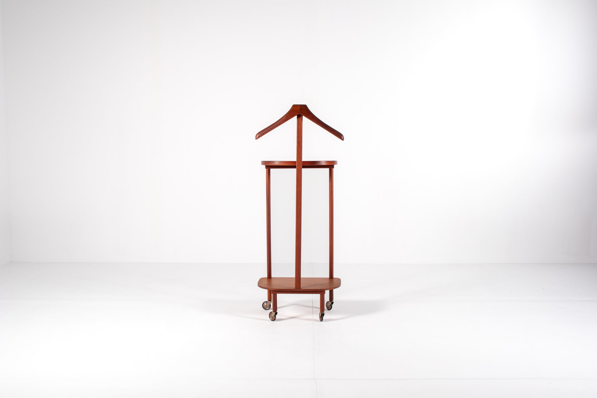 Mid-century modern teak valet stand dressboy, 1960s