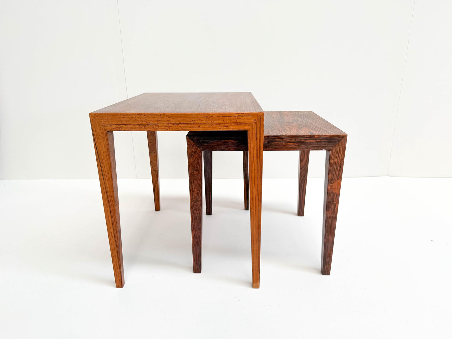 Severin Hansen Rosewood Nesting Tables (Set of 2), Denmark 1960s