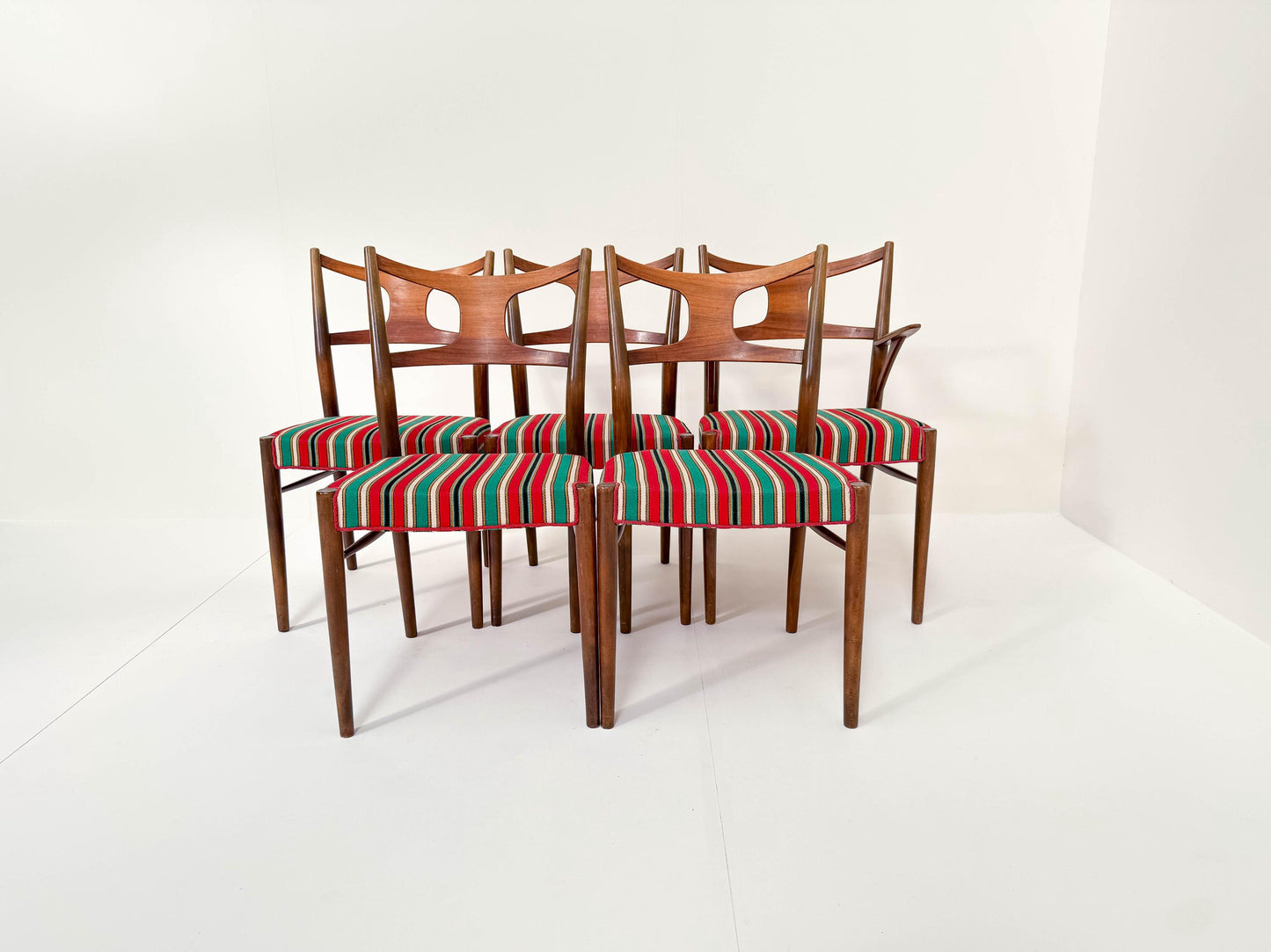 Set of 5 Rare Kurt Østervig Dining Chairs by Randers Furniture