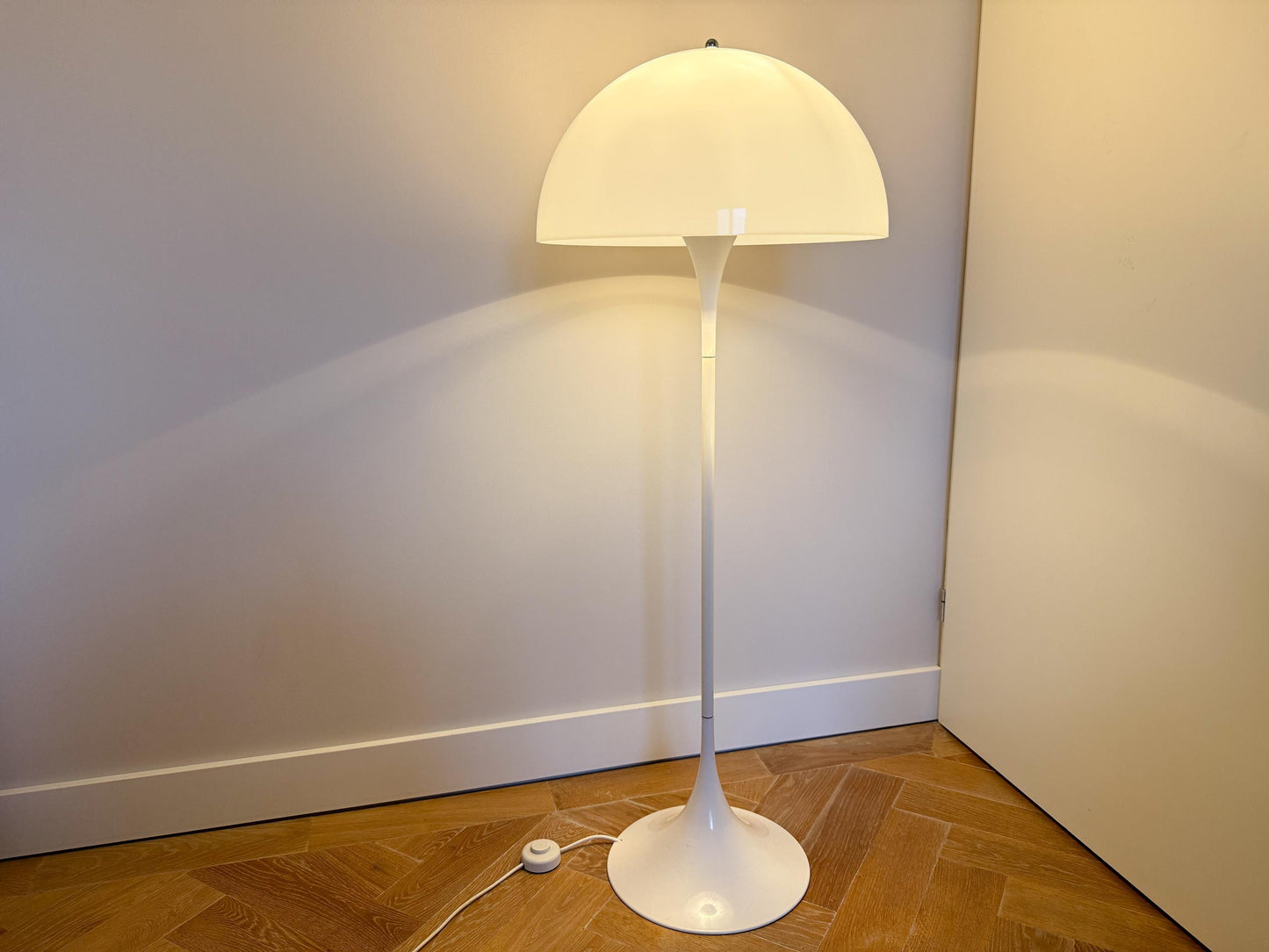 Vintage Authentic Panthella Floor Lamp by Verner Panton for Louis Poulsen, Denmark, 1970s