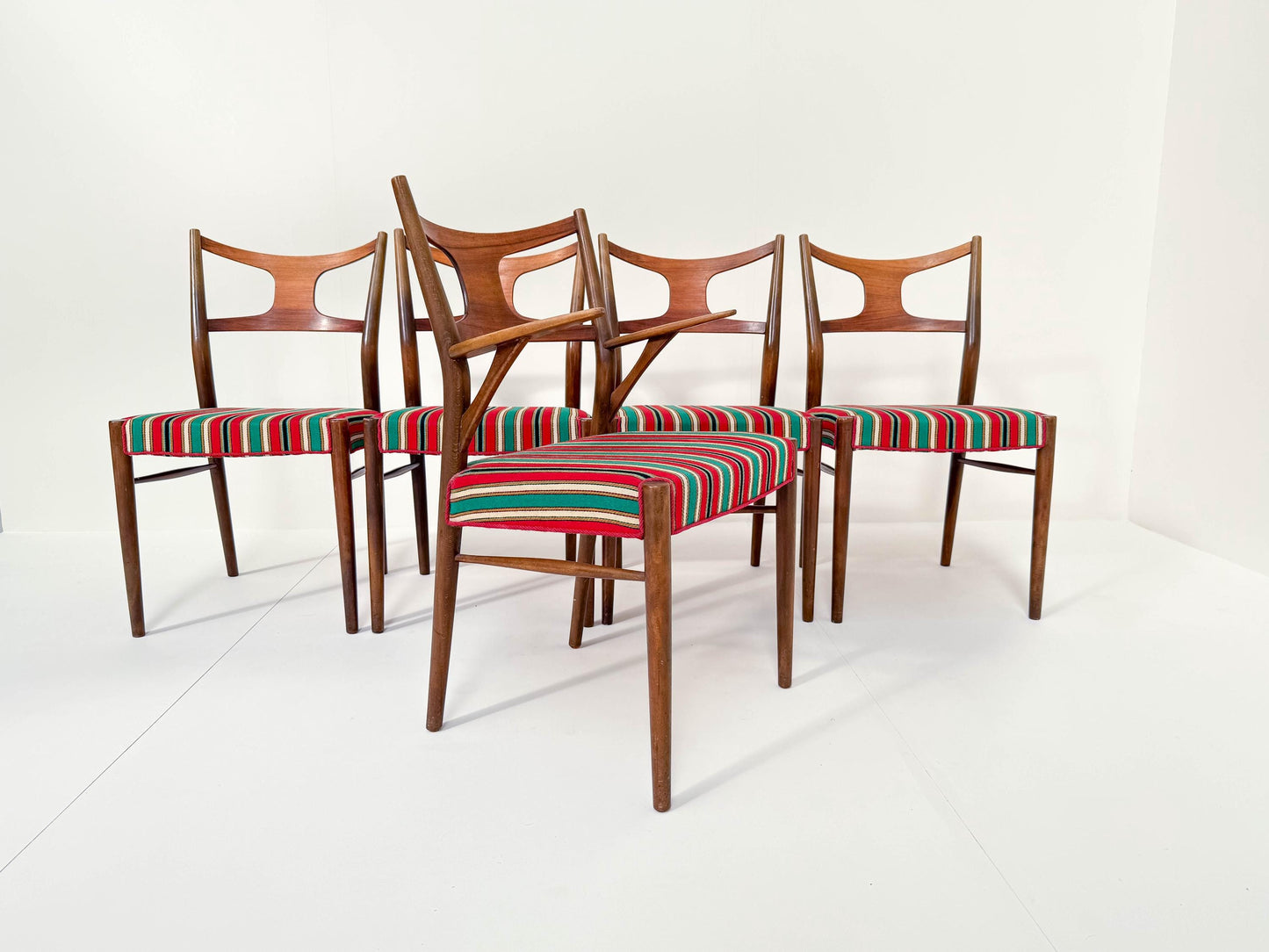 Set of 5 Rare Kurt Østervig Dining Chairs by Randers Furniture