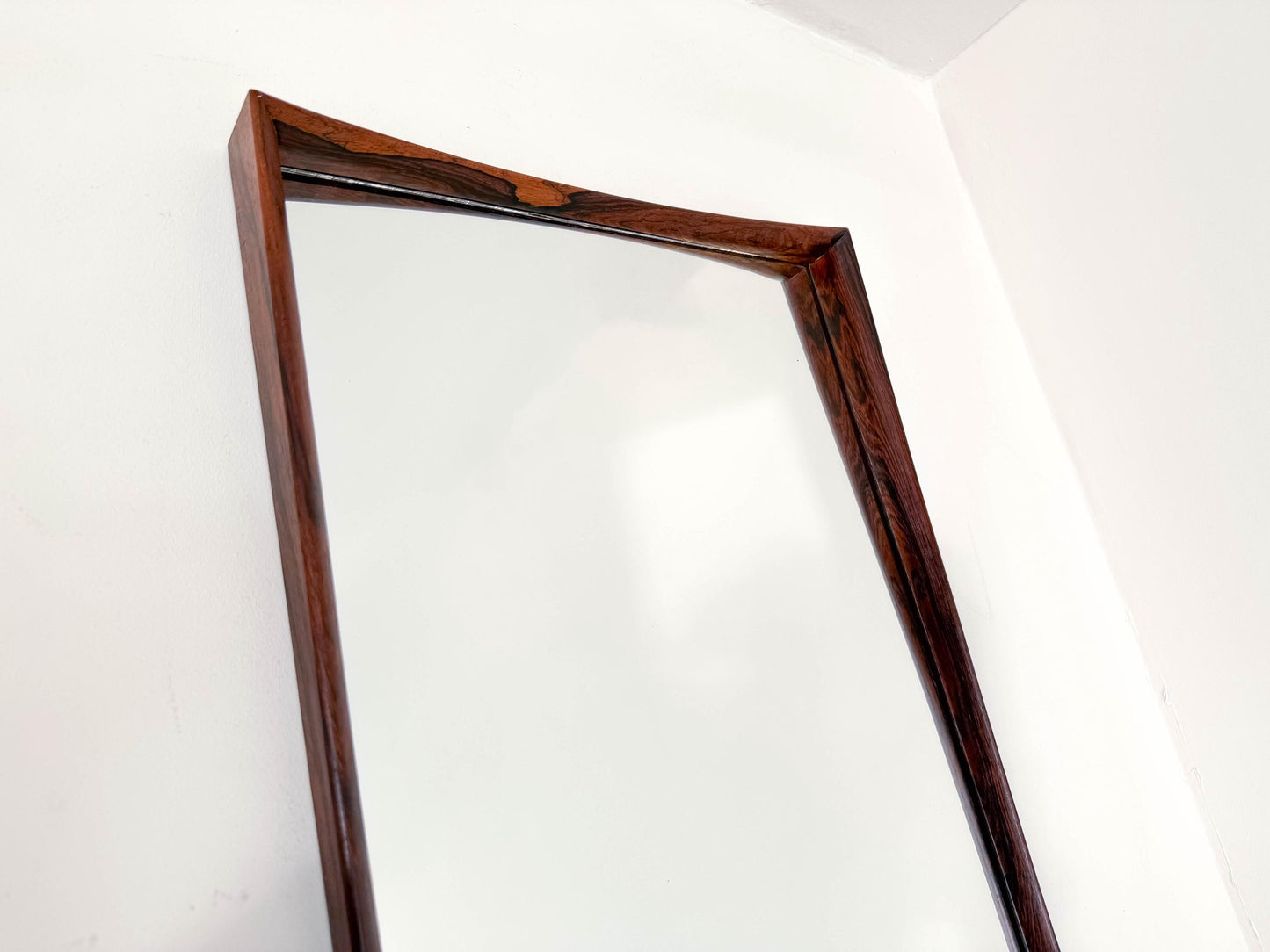 Danish Rosewood Mirror by Aarhus Glasimport & Glassliberi