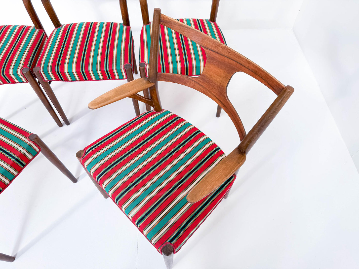 Set of 5 Rare Kurt Østervig Dining Chairs by Randers Furniture