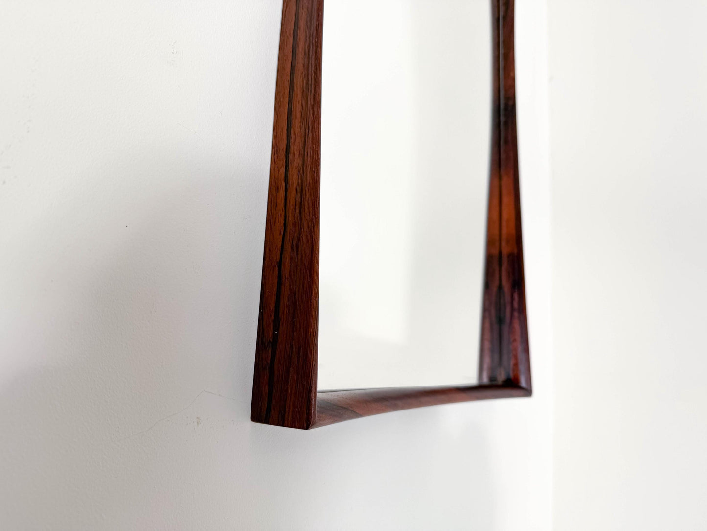 Danish Rosewood Mirror by Aarhus Glasimport & Glassliberi