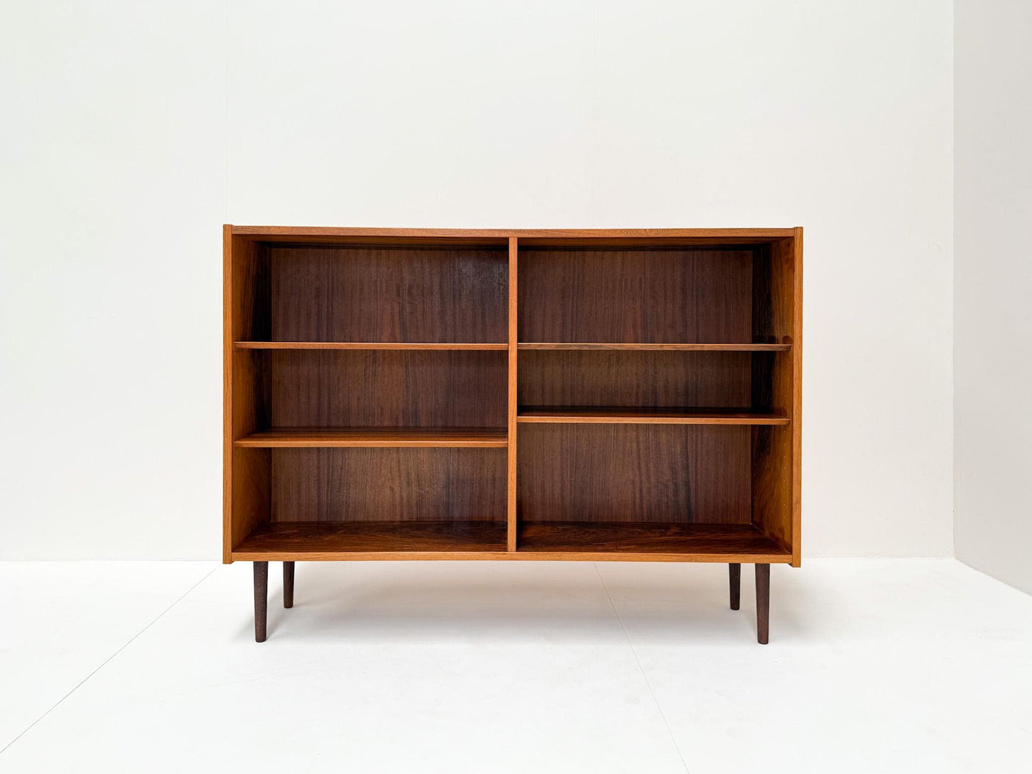 Danish mid-century modern display shelf rosewood 1960s